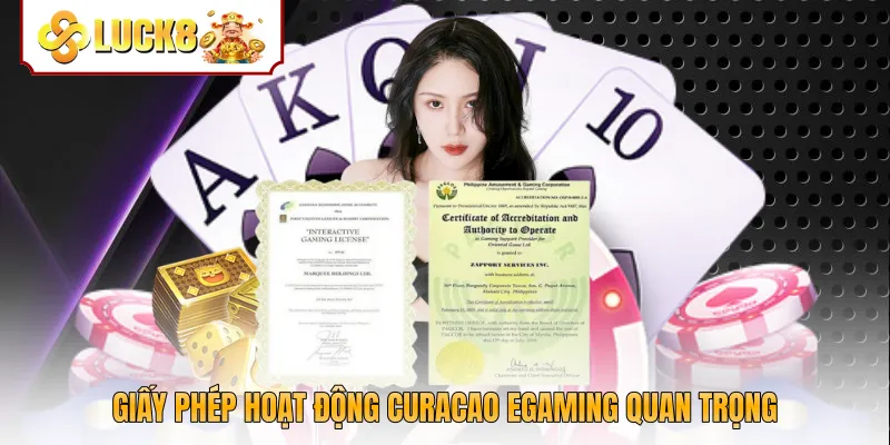 Giấy phép hoạt động Curacao eGaming quan trọng